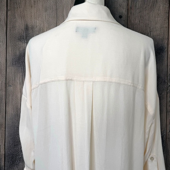 ❌SOLD❌Torrid Open Front Gauze Kimono Shirt in Dew Color | Torrid Size 0 - Picture 11 of 14